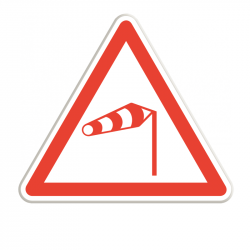 Panneau Vent latéral - Panneau A24 I WP Signalisation