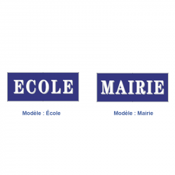 Plaque de Mairie - Plaque d'École - Plaque personnalisée I WP Signalisation