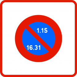 Panneau stationnement entrée d'unee zone à stationnement payant B6B2