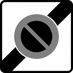Panneau fin de stationnement interdit I WP Signalisation I Panneau B50a | WP Signalisation