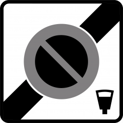 Panneau stationnement sortie de zone à stationnement payant B50D l WP Signalisation