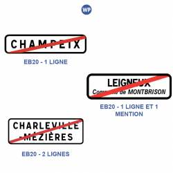 DIFFÉRENTS MODÈLES DE PANNEAU EB10 I WP SIGNALISATION