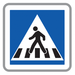 Panneau C20A I Panneau d'indication I Passage pour piétons