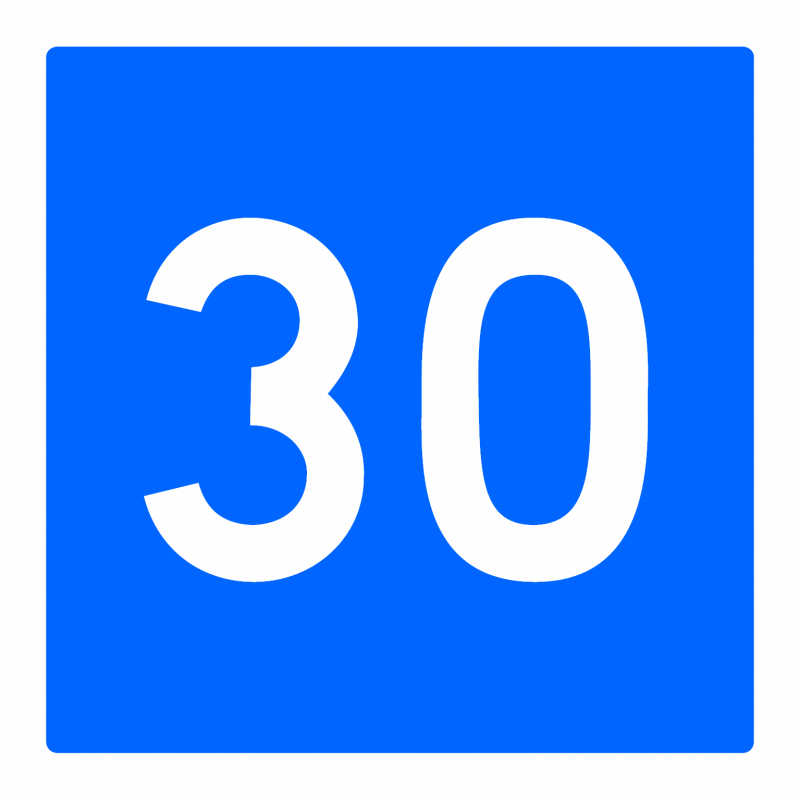 Panneau indication vitesse conseillée C4A l WP Signalisation