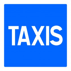 Panneau indication station de taxis C5