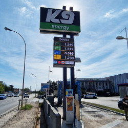 Afficheur numérique LED extérieur l Station Service l WP Signalisation