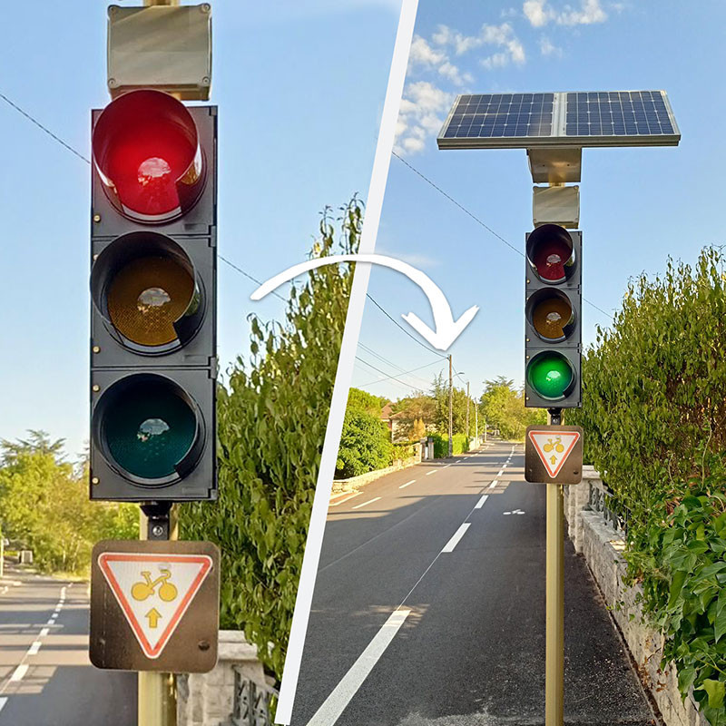 Feu tricolore intelligent piloté par radar pédagogique l WP Signalisation