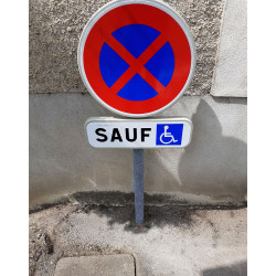 Panonceau M6h - Panonceau Interdit sauf PMR I WP Signalisation
