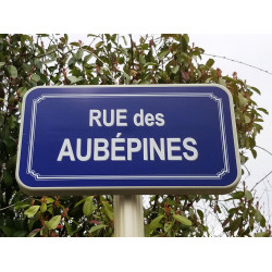 Panneau bleu de rue - Plaque de rue I WP Signalisation
