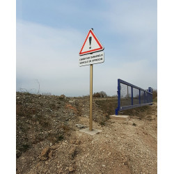 Panneau  Attention LED traversante avec personnalisation selon vos besoins l WP Signalisation