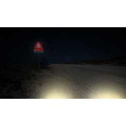 Panneau Attention danger LED traversantes nuit l WP Signalisation
