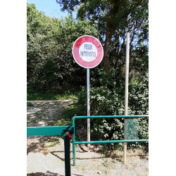 Panneau d'interdiction B19 personnalisable l WP Signalisation