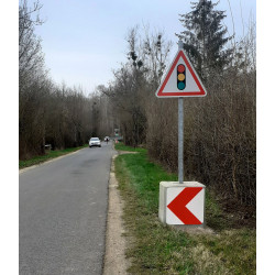 Balisage temporaire K8-1 pour rétrécissement ou déviation l WP Signalisation