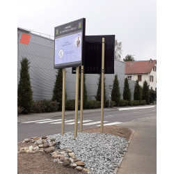 Dos Panneau d'affichage LED extérieur l Municipalité  l WP Signalisation