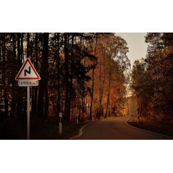 Panneau succession de virages dont le 1er est à droite (A1C) I WPS