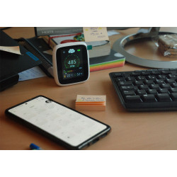 Capteur C02 professionnel convient au bureau, à l'ecole, aux mairies, en voiture, à la maison ...