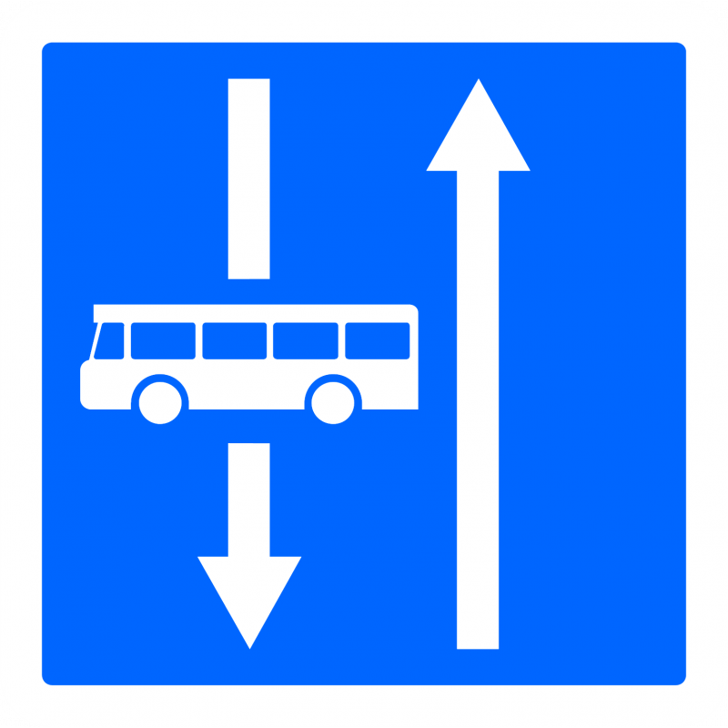 Panneau indication conditions particulières de circulation par voie sur la route suivi C24a-4
