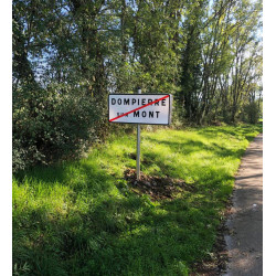 Panneau de localisation sortie d'agglomération EB20 : 2 lignes I WP Signalisation