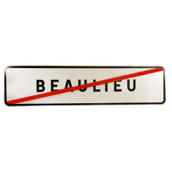 Panneau EB10 de localisation | Sortie d'agglomération EB10 une ligne | WP Signalisation