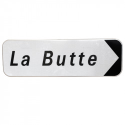 Panneau directionnel de position lieux-dits D29b1 | Texte personnalisée selon vos besoins