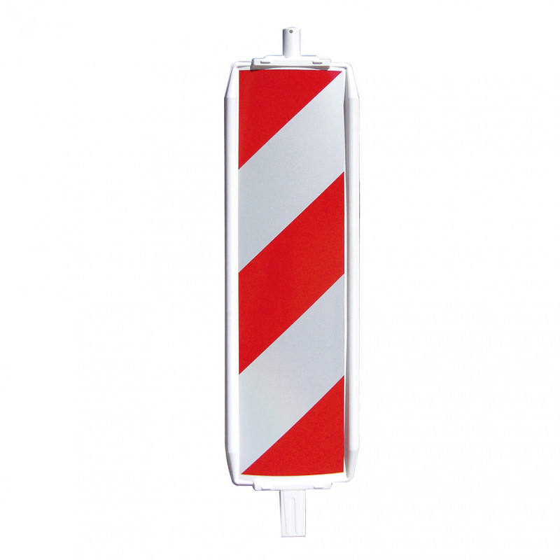 Balise KC5 qui canalise le trafic routier et piéton dans les zones de chantier.