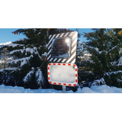 Miroir multi-usage et  routier en acier inoxydable l WP Signalisation