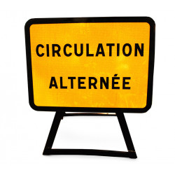 Panneau indication temporaire circulation alternée KC1CA | Travaux et chantiers