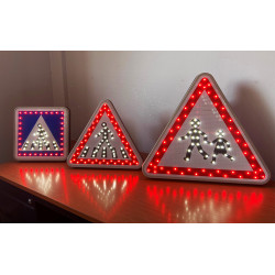 Panneau LEDS traversantes avec motif A13a et AB1 l WP Signalisation