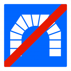 Panneau indication sortie de tunnel C112