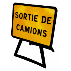 Panneau KC1SC temporaire | WPSignalisation | Sortie de camions