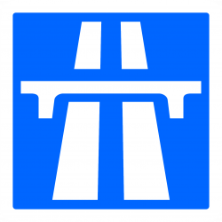 Panneau indication début d'autoroute C207