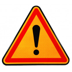 Panneau de danger temporaire AK14 | Photo du produit I WP Signalisation