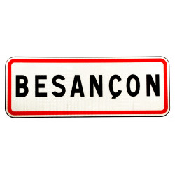 Panneau de localisation d'entrée agglomération EB10-1 | Besançon | Ville et village