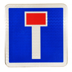 Face du panneau Impasse C13a I Panneau de signalisation C13a WP Signalisation