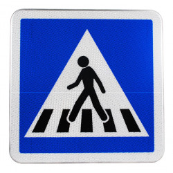 Panneau C20a Face avant - Passage pour piétons I WP Signalisation