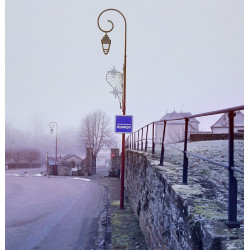 Panneau indication arrêt d’autobus C6