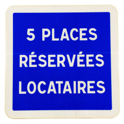 Panneau d'indications diverses C50 | Place parking | Arrêt autorisé sur trottoir et autres textes personnalisés disponibles