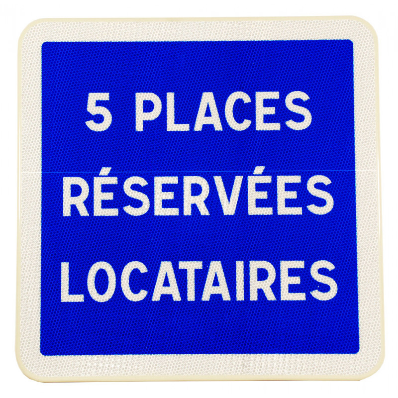 Panneau d'indications diverses C50 | Place parking | Arrêt autorisé sur trottoir et autres textes personnalisés disponibles