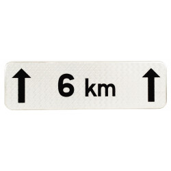 Panonceau indique la longueur M2 | Texte personnalisable l WP Signalisation
