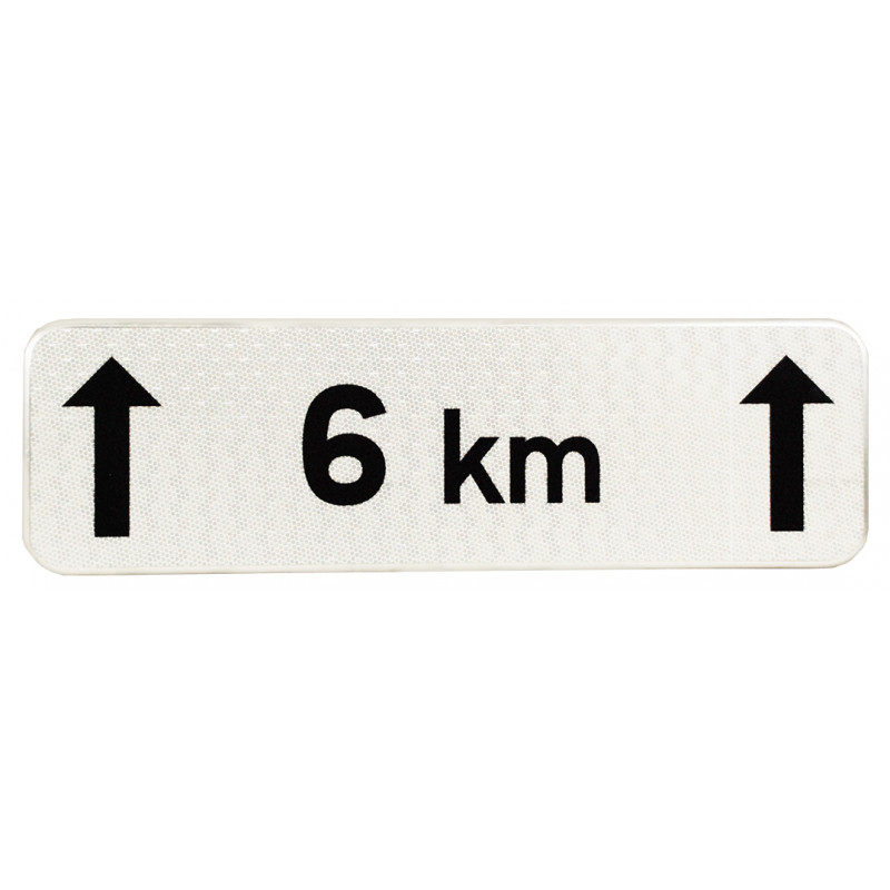 Panonceau indique la longueur M2 | Texte personnalisable l WP Signalisation
