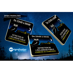 Gamme Innov - Exclusivité WP Signalisation - Eco-responsable et ecologique ! Panneaux personnalisés Texte | Design | Horaires