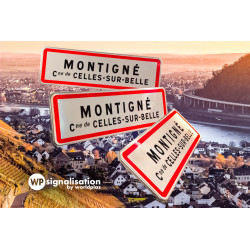 Panneau EB10 I Panneau de signalisation d'entrée d'agglomération 1 ligne et 1 mention I WP Signalisation