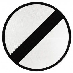 Panneau d'interdiction fin de toutes les interdictions précédemment signalées B31