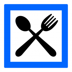 Panneau services restaurant CE16