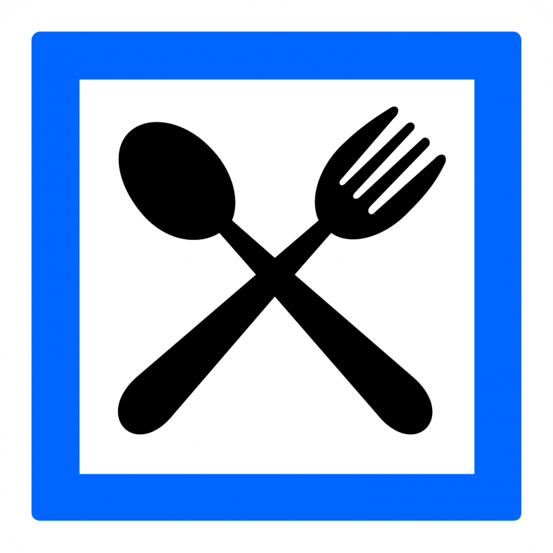 Panneau services restaurant CE16