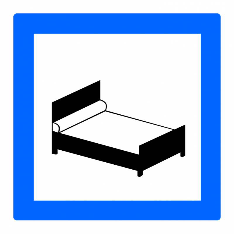 Panneau services hôtel ou motel CE17