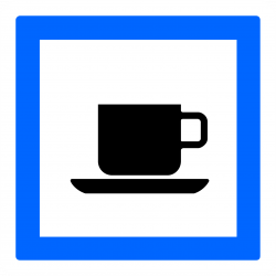 Panneau services débit de boissons ou établissement proposant des collations CE18