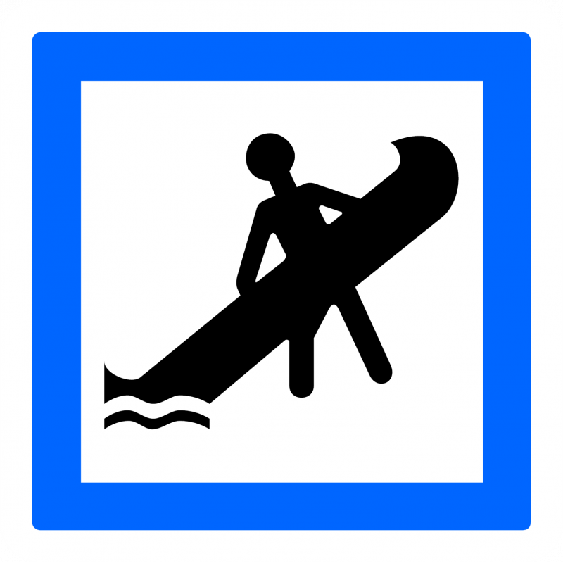 Panneau services emplacement de mise à l'eau d'embarcations légères CE19