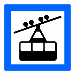 Panneau services gare de téléphérique CE20A