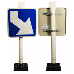 Balisage J5 autorelevable kit complet | Rond point, îlot et route étroite | Clef en main